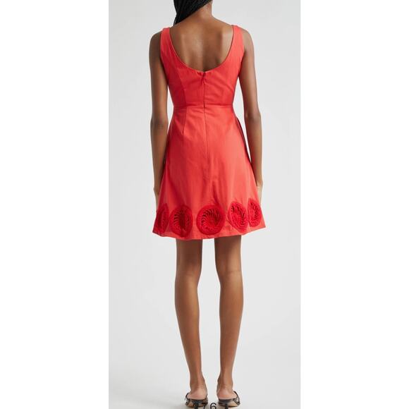 Elexiay Kogi Crochet Embellished A-Line Minidress red - Picture 4 of 8